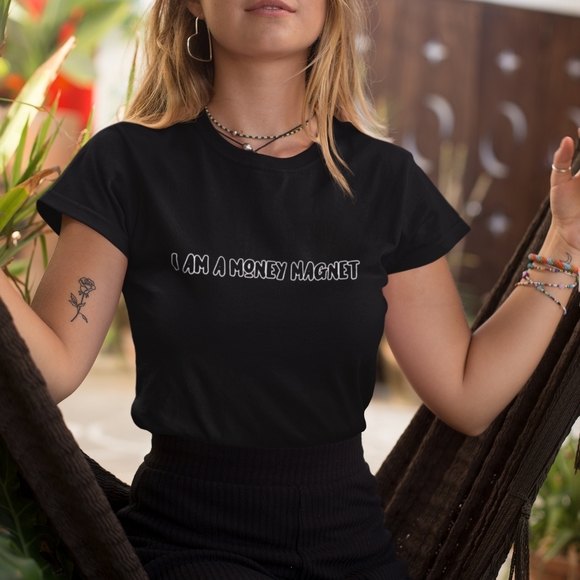 I Am A Money Magnet Affirmation Tee Customized - Picture 4 of 4